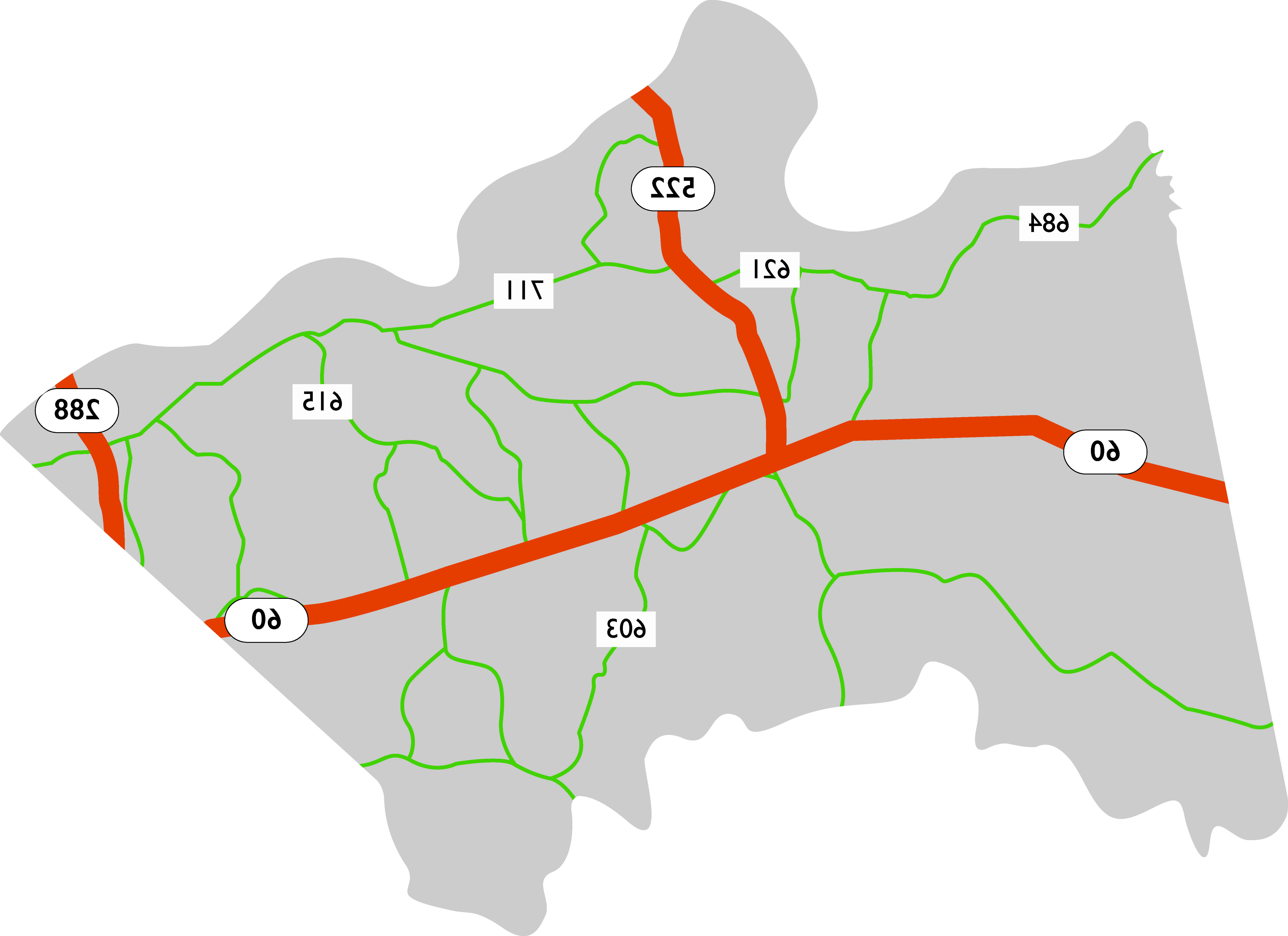 Powhatan map